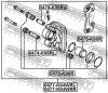 FEBEST 0477-K94WRL Суппорт задн левый MITSUBISHI PAJERO/MONTERO SPORT 1996-2006 0477-K94WRL