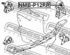 FEBEST NMB-P12RR Сайленблок задней подушки двигателя (гидравлический)