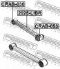 FEBEST CRAB-053 Сайлентблок задн продол тяги JEEP GRAND CHEROKEE III 2004-2010 CRAB-053