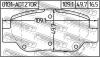 FEBEST 0101-ADT270R Колодки задние TOYOTA AVENSIS ADT27#/ZRT27# (08- ) 0101-ADT270R