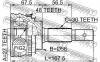 FEBEST 0110013A48 ШРУС НАРУЖНЫЙ 27x56x30 (TOYOTA CAMRY GRACIA MCV21/SXV20 1996-2001 TOYOTA CAMRY GRACIA MCV25/SXV25 4W