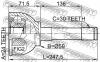 FEBEST 0110030 ШРУС НАРУЖНЫЙ 24x59x30 (TOYOTA LAND CRUISER 80 FZJ80/HDJ81/HZJ80 1990-2001) FEBEST