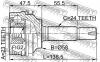 FEBEST 0110035 ШРУС НАРУЖНЫЙ 23x58x24 (TOYOTA ECHO NCP12/NCP13 1999-2005 TOYOTA PROBOX/SUCCEED NCP51 2002- TOYOTA Y
