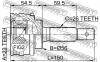FEBEST 0110037 0110-037_шрус наружн.23x56x26/ Toyota Corsa/Tercel EL50 1994-1999
