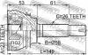 FEBEST 0110054 ШРУС НАРУЖНЫЙ 23x58x26 (TOYOTA COROLLA AXIO/FIELDER NZE140 2006- TOYOTA COROLLA CE120/NZE120 2000-20