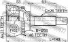 FEBEST 0110054A48 ШРУС НАРУЖНЫЙ 23x58x26 (TOYOTA COROLLA CE120/NZE120 2000-2006 TOYOTA COROLLA RUNX/ALLEX NZE121 2001-
