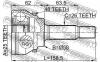 FEBEST 0110AZT250A48 ШРУС НАРУЖНЫЙ 25X58X26 (TOYOTA AVENSIS AZT250/ CDT2