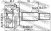 FEBEST 0110-KSP90Z19 ШРУС внешний 19х55,6х26 TOYOTA YARIS KSP90/NLP90/NSP90/SCP90 05-11 0110-KSP90Z19