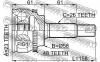 FEBEST 0110ZZE120A48 0110-ZZE120A48_шрус наружн.23x58x26/ Toyota Avensis AZT250/CDT250 03]