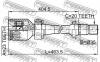 FEBEST 0111SXM10RH ШРУС ВНУТРЕННИЙ ПРАВЫЙ 23x36x20 (TOYOTA CALDINA AT210/ST210 1997-2002 TOYOTA CALDINA AZT240/ZZT240 2