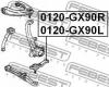 FEBEST 0120GX90L ОПОРА ШАРОВАЯ НИЖНЯЯ ЛЕВАЯ (TOYOTA MARK 2/CHAISER/CRESTA GX90 1992-1996) FEBEST