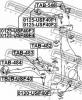 FEBEST 0120-USF40F Опора шаровая LEXUS LS460/460L USF40 2006-2009 0120-USF40F