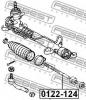 FEBEST 0122124 ТЯГА РУЛЕВАЯ (TOYOTA COROLLA RUNX/ALLEX NZE124 4WD 2001-2006 TOYOTA PREMIO/ALLION ZZT245 4WD 2001- T