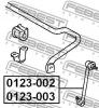 FEBEST 0123002 ТЯГА СТАБИЛИЗАТОРА ПЕРЕДНЯЯ ПРАВАЯ (TOYOTA LUCIDA ESTIMA EMINA PREVIA CXR10/CXR20/TCR10/TCR20 1990-1