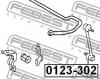 FEBEST 0123302 0123-302_тяга стаб.задн./ Toyota Carina E AT190/ST191/CT190 1992-1997