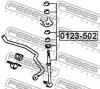 FEBEST 0123502 ТЯГА СТАБИЛИЗАТОРА ЗАДНЯЯ (TOYOTA HILUX/SURF/4RUNNER KZN185 1995-2002 TOYOTA LAND CRUISER PRADO 90 1