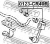 FEBEST 0123CR40R Тяга стабил. FEBEST 0123-CR40R Lite/TownAce/Noah 96- задн. =48830-28010
