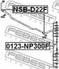 FEBEST 0123-NP300F Тяга стабилизатора передняя