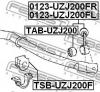 FEBEST 0123-UZJ200FL Тяга стабилизатора передняя левая