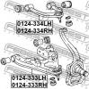 FEBEST 0124-333LH Рычаг передний нижний левый
