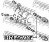 FEBEST 0174-ACV30F Втулка направляющая суппорта тормозного переднего