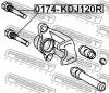 FEBEST 0174-KDJ120R Втулка направляющая суппорта тормозного заднего