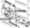 FEBEST 0174SX100F ВТУЛКА НАПРАВЛЯЮЩАЯ СУППОРТА ТОРМОЗНОГО ПЕРЕДНЕГО