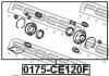 FEBEST 0175-CE120F Ремкомплект передн суппорта TOYOTA COROLLA E12 2000-2008 0175-CE120F