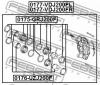 FEBEST 0175-GRJ200F Ремкомплект передн суппорта 0175-GRJ200F