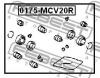FEBEST 0175MCV20R РЕМКОМПЛЕКТ СУППОРТА ТОРМОЗНОГО ЗАДНЕГО