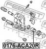 FEBEST 0176-ACA20R Поршень суппорта тормозного заднего
