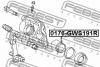 FEBEST 0176-GWS191R Поршень задн суппорта TOYOTA MARK X GRX130 2009- 0176-GWS191R