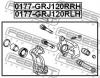 FEBEST 0177-GRJ120RRH Суппорт тормозной задний правый
