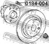 FEBEST 0184-004 Шпилька колёсная