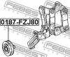 FEBEST 0187-FZJ80 Ролик натяжной ремня кондиционера