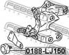 FEBEST 0188-LJ150 Ролик обводной
