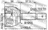 FEBEST 0210013 ШРУС НАРУЖНЫЙ 22x55x25 (NISSAN AD VAN/WAGON NY10 4WD 1990-1996 NISSAN AD VAN/WAGON Y10 1990-1996 NIS