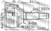 FEBEST 0210016A44 0210-016A44_шрус наружн.25x56x27/ Nissan Avenir W10 1990-1998
