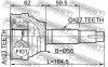 FEBEST 0210019 ШРУС НАРУЖНЫЙ 23x56x27 (NISSAN AVENIR W10 1990-1998 NISSAN BLUEBIRD U14 1996-2001 NISSAN LARGO W30 1