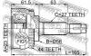 FEBEST 0210034A44 ШРУС НАРУЖНЫЙ 23x56x27 (NISSAN BLUEBIRD NU13 4WD 1991-1995 NISSAN BLUEBIRD NU14 4WD 1996-2001 NISSAN