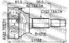 FEBEST 0210051A42 ШРУС НАРУЖНЫЙ 22x56x27 (NISSAN PRIMERA P10 1990-1996) FEBEST