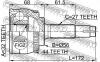 FEBEST 0210057A44 ШРУС НАРУЖНЫЙ 32x56x27 (NISSAN PRIMERA P11 1996-2001) FEBEST