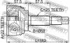 FEBEST 0210060 ШРУС НАРУЖНЫЙ 22x55x25 (NISSAN AD VAN/WINGROAD Y11 1999-2004 NISSAN BLUEBIRD SYLPHY G10 2000-2005 NI