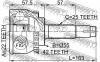 FEBEST 0210060A42 ШРУС НАРУЖНЫЙ 22x55x25 (NISSAN AD VAN/WINGROAD Y11 1999-2004 NISSAN BLUEBIRD SYLPHY G10 2000-2005 NI
