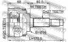 FEBEST 0210065A44 ШРУС НАРУЖНЫЙ 25x56x27 (NISSAN BLUEBIRD U14 1996-2001 NISSAN PRAIRIE M12 1998-2004 NISSAN PRIMERA P1