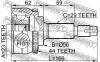 FEBEST 0210-072A44 ШРУС наружный