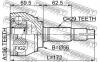 FEBEST 0210075 ШРУС НАРУЖНЫЙ 36x56x29 (NISSAN MURANO Z50 2002-2007 NISSAN PRESAGE NU31 4WD 2003-) FEBEST