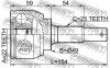 FEBEST 0210C11X ШРУС НАРУЖНЫЙ 22x49x25 (NISSAN TIIDA C11 2005-) FEBEST