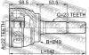 FEBEST 0210E11 ШРУС НАРУЖНЫЙ 22x49x23 (NISSAN MICRA MARCH K12 2002- NISSAN NOTE E11E 2005-) FEBEST