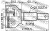 FEBEST 0210J1016 ШРУС НАРУЖНЫЙ 33x56x29 (NISSAN QASHQAI J10F 2006- NISSAN QASHQAI UK MAKE J10F 2006-) FEBEST